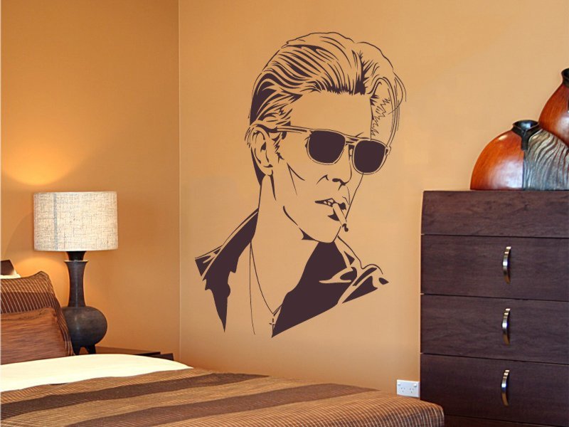 Samolepky na zeď David Bowie 001 - Samolepící dekorace a nálepka na stěnu