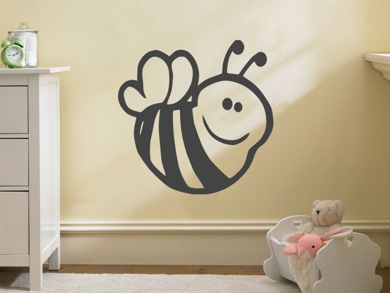 Samolepky na zeď Včela 001 - Samolepící dekorace a nálepka na stěnu