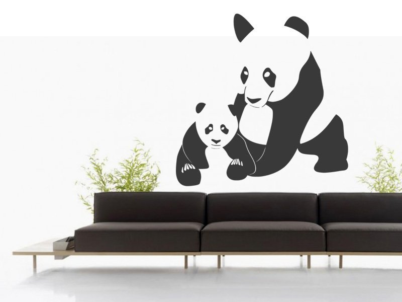 Samolepky na zeď Panda 001 - Samolepící dekorace a nálepka na stěnu