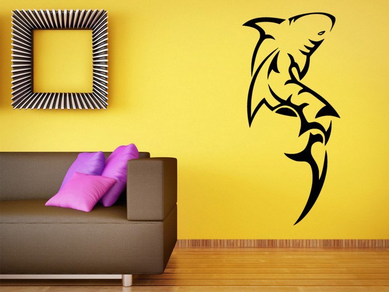 Samolepky na zeď Žralok 009 - Samolepící dekorace a nálepka na stěnu