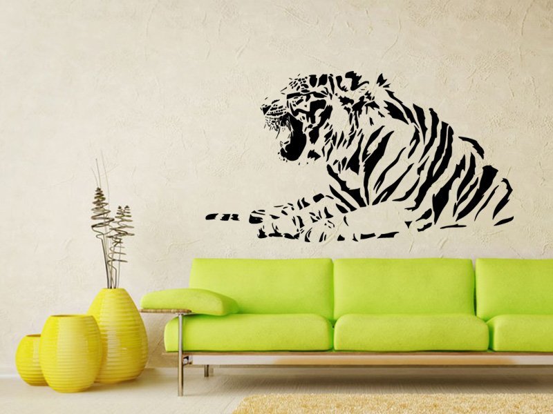Samolepky na zeď Tygr 012 - Samolepící dekorace a nálepka na stěnu