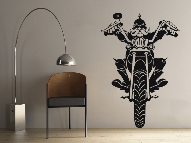 Samolepky na zeď Motorkar 001 - Samolepící dekorace a nálepka na stěnu
