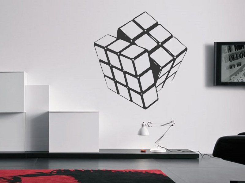 Samolepky na zeď Rubikova kostka 001 - Samolepící dekorace a nálepka na stěnu