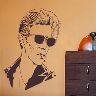 Samolepka na zeď David Bowie 001 - 60x70 cm