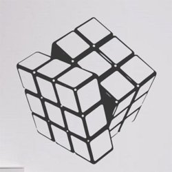 Samolepky na zeď Rubikova kostka 001
