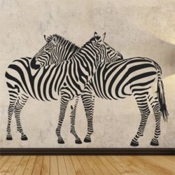 Samolepky na zeď Zebra 002