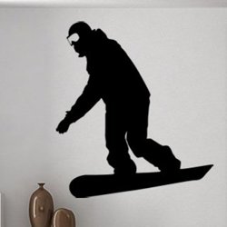 Samolepky na zeď Snowboardista 0970
