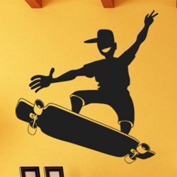 Samolepky na zeď Skateboardista 0956