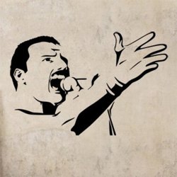 Samolepky na zeď Freddie Mercury 1361